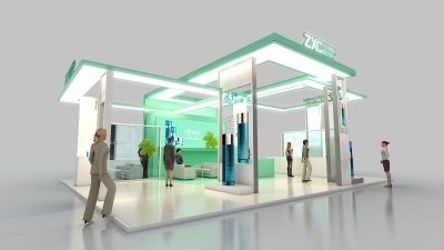 ZXC方片穿插式美容護(hù)膚展臺(tái)模型下載 優(yōu)化展覽展示服務(wù)的新選擇